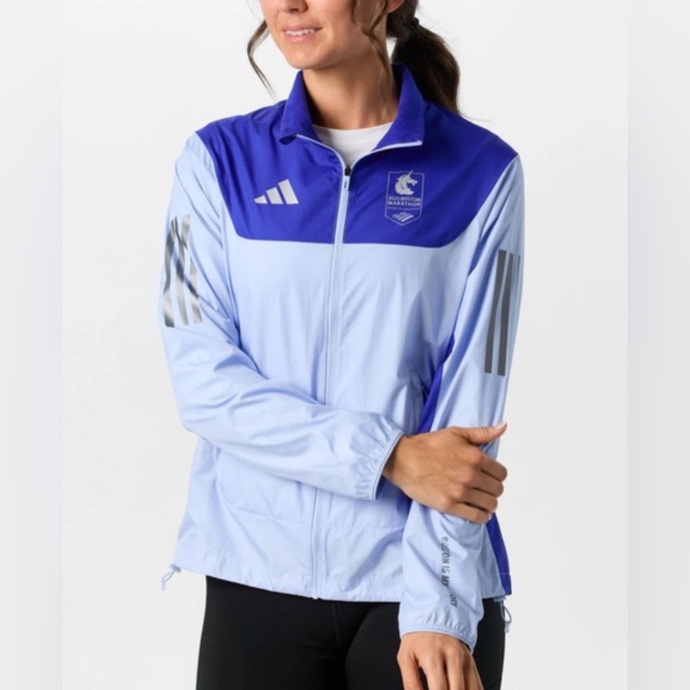 NWT Adidas Boston Marathon 2025 Women’s Own the Run Celebration Jacket Size XS